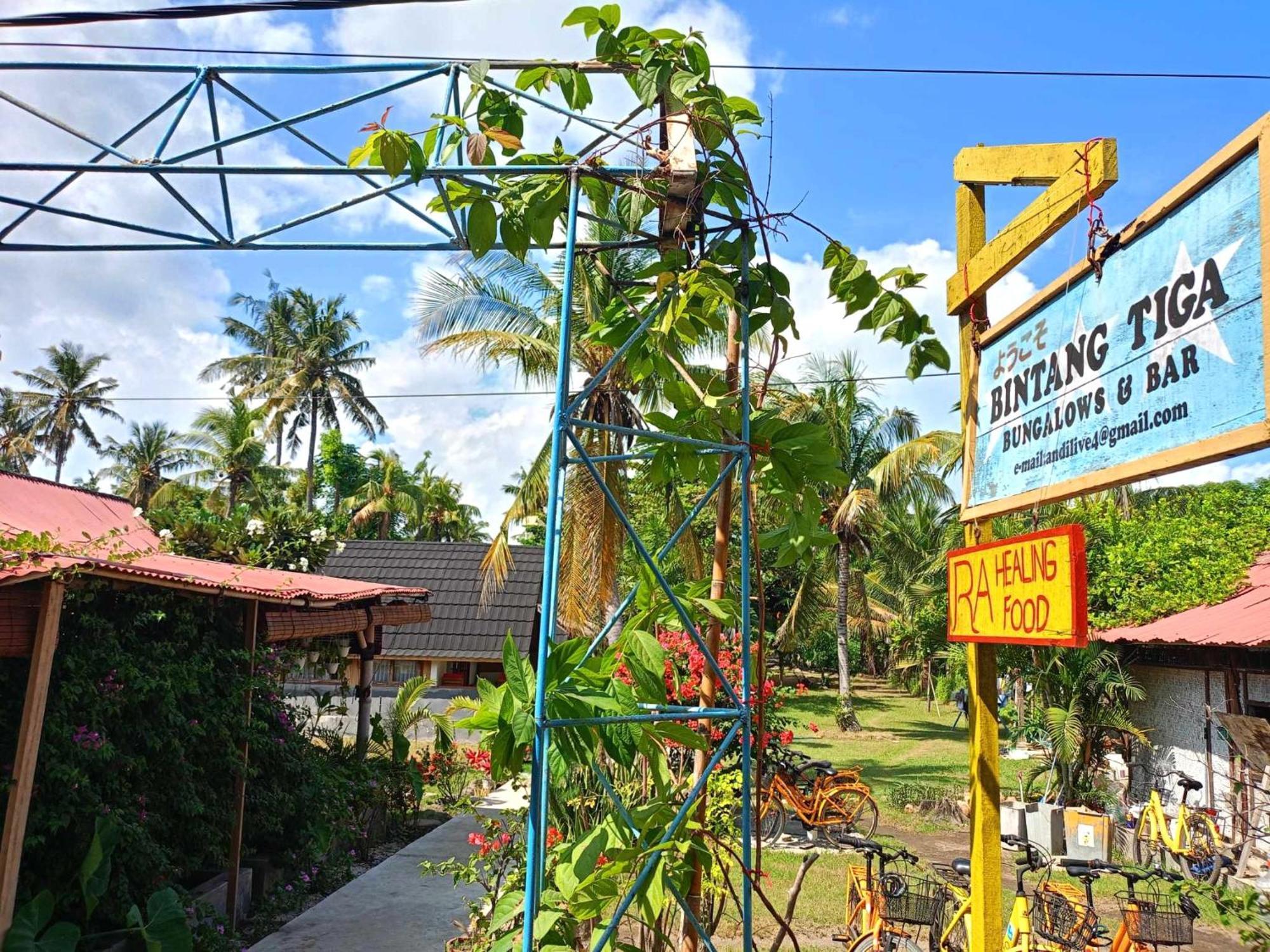 Bintang Tiga Bungalows Gili Air Eksteriør bilde